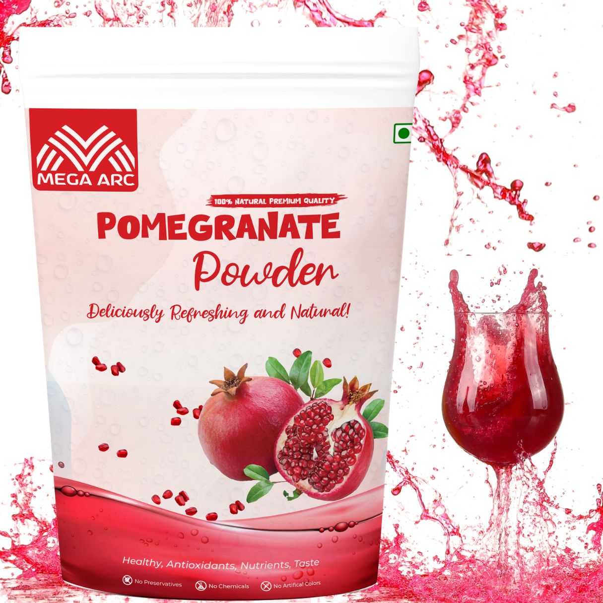 pomegranate juice powder /100% Natural No sugar - 100g